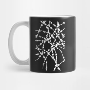 Trapped White on Black Mug